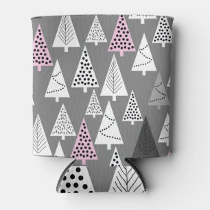 Simple Christmas: Abstract Tree Pattern Can Cooler