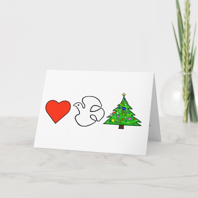 Simple Christmas Card Wishes (Front)