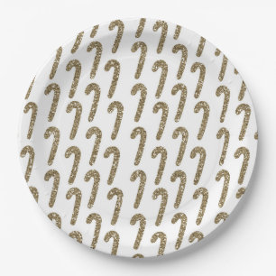 Simple Christmas Chalk Art Paper Plate
