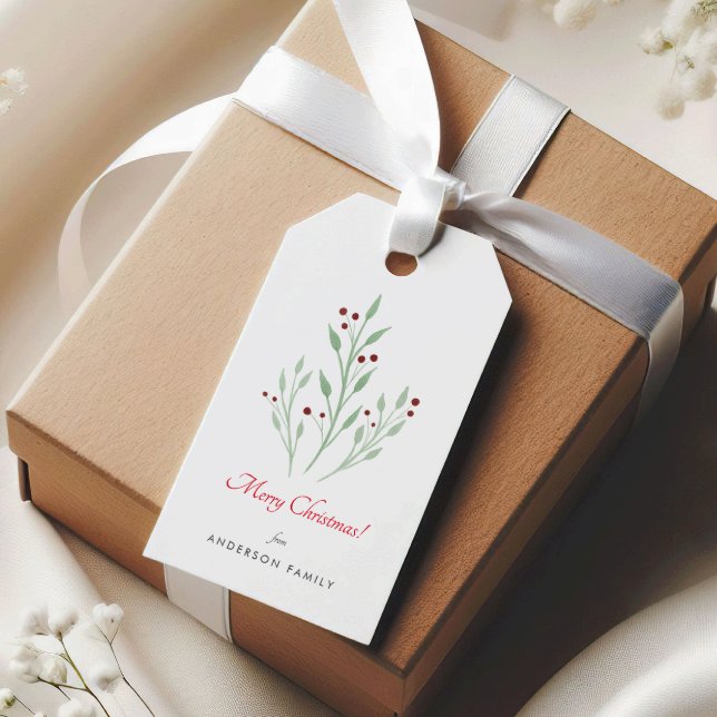 Simple Christmas Cherry Holidays Gift Tags (Creator Uploaded)
