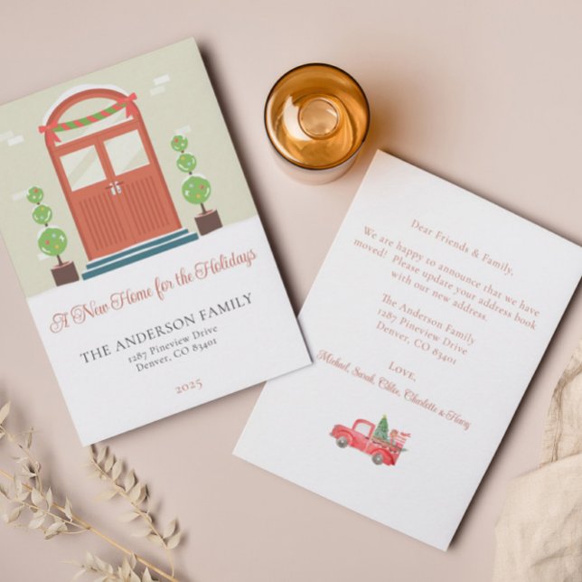 Simple Christmas Front Door Moving Announcement (Creator Uploaded)