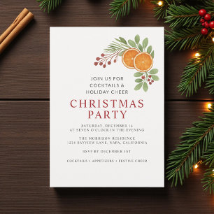 Simple Christmas Holiday Party Invitation