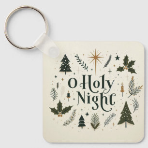 Simple Christmas O Holy Night Key Ring