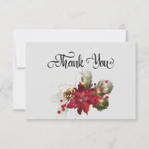 Simple Christmas Thank You Card