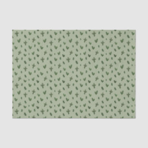 simple christmas tree green pattern tissue paper