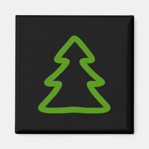 Simple Christmas Tree Magnet