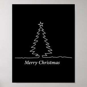 Simple Christmas Tree Men, Women, Kids, Family Mat Poster