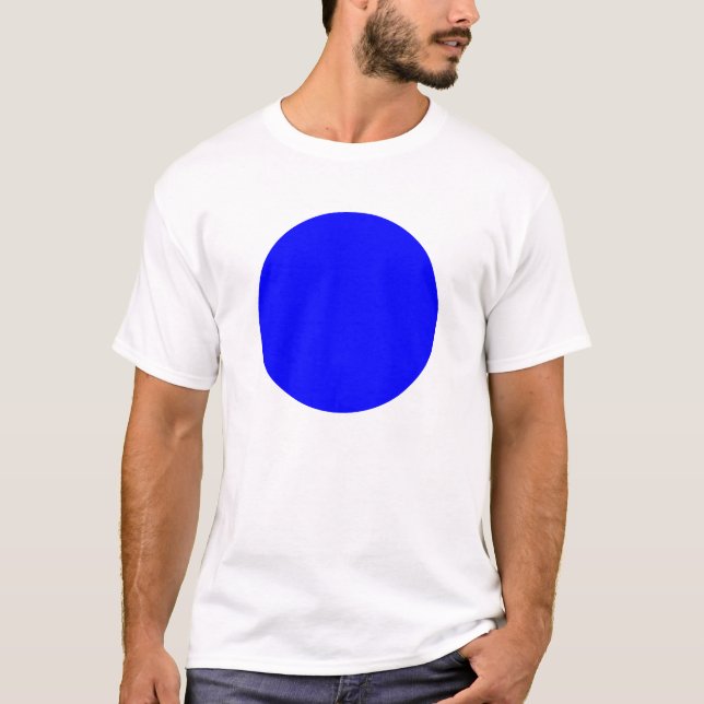 Simple Circle - Blue T-Shirt (Front)