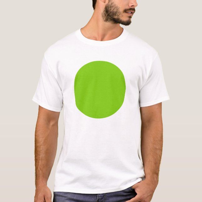 Simple Circle - Martian Green T-Shirt (Front)