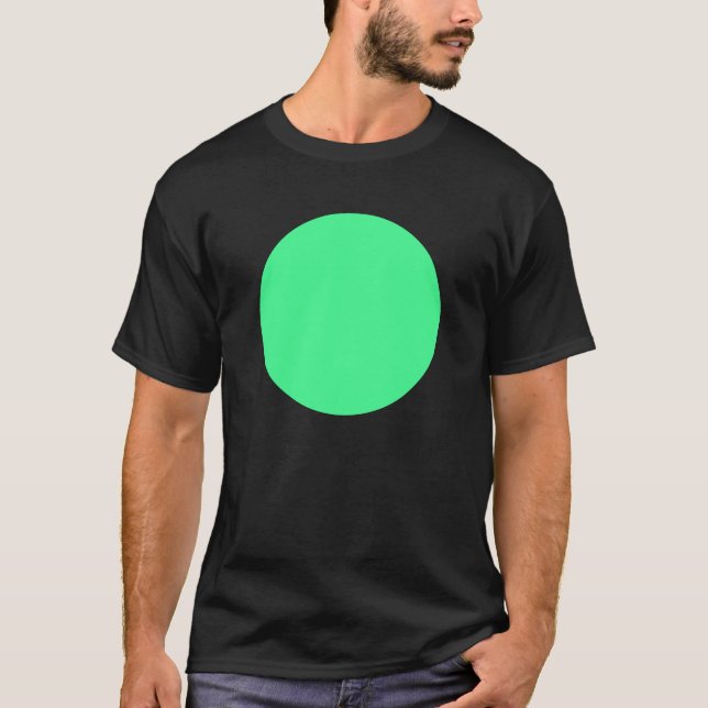 Simple Circle - Mint Green T-Shirt (Front)