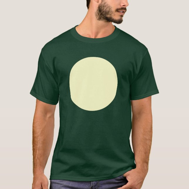 Simple Circle - Pale Yellow T-Shirt (Front)