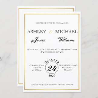 Simple Classic and Elegant Cordial Invitation