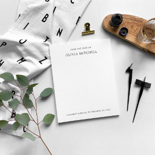 Simple Classic Black and White   Text Notepad