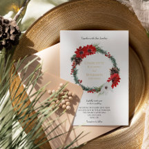 Simple Classic Christmas Formal Wedding