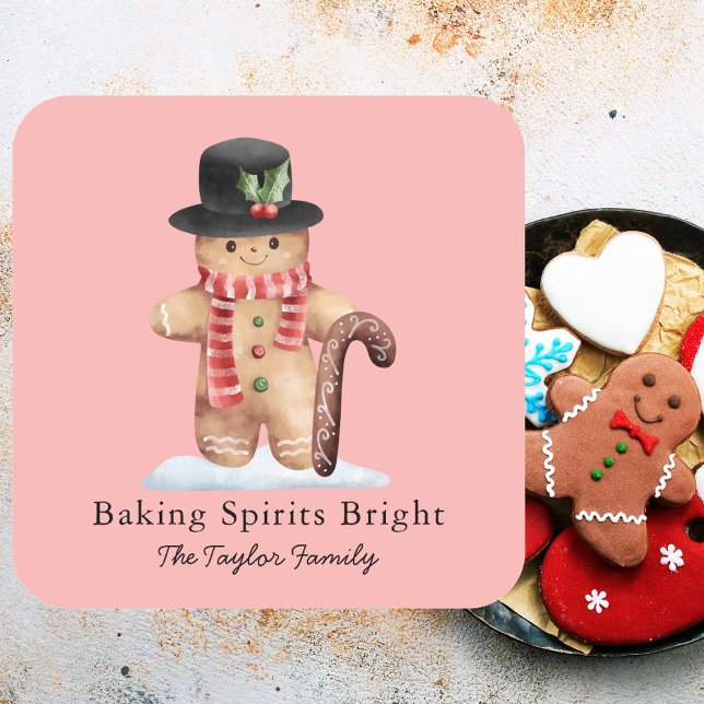 Simple Classic Christmas Holiday Baking Label (Creator Uploaded)