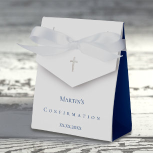 simple classic Confirmation Favour Box