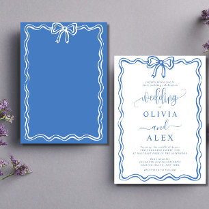 Simple Classic Doodles Wedding Invitation