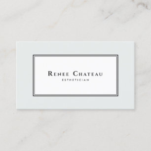 Simple Classic Elegant Skin Care Aesthetician Business Card
