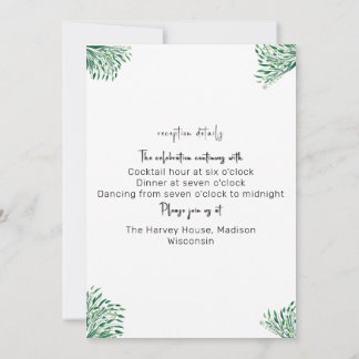 Simple Classic Elegant Wedding Invitation