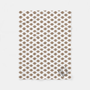 Simple Classic Football Fleece Blanket