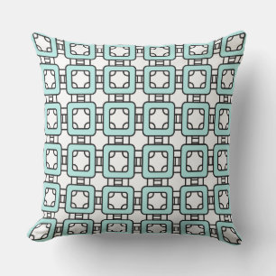 simple classic geometric pattern turquoise with bl cushion