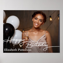 Simple Classic Happy Birthday Photo