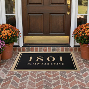 Simple Classic House Number & Address Doormat