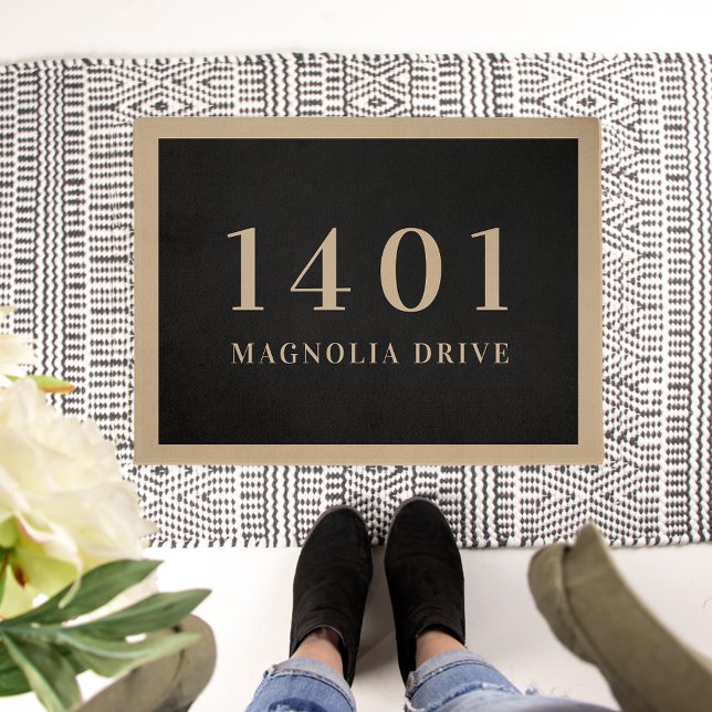 Simple Classic House Number & Address Doormat (Creator Uploaded)