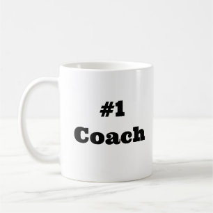 Simple Classic Minimal #1 Coach  Coffee Mug