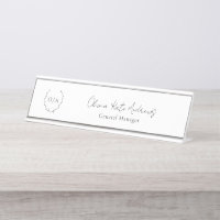 Simple Classic Monogram Wreath Elegant