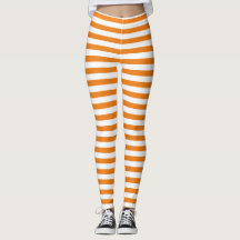 Simple Classic Orange and White Striped