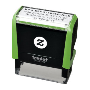 Simple Classic Personal Newlyweds Self-inking Stamp