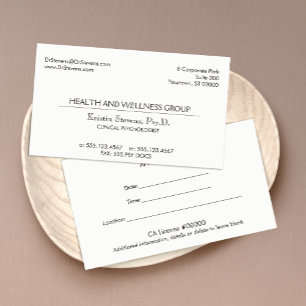 Simple Classic Professional Appointment Card