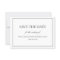 Simple Classic Save the Date Announcement Card