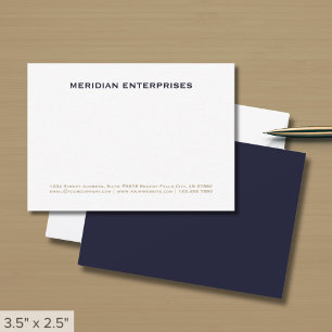 Simple Classic Typographic Business Card