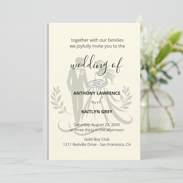 Simple Classic Wedding Invitation – Customizable (Creator Uploaded)