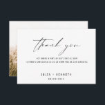 Simple Classic Wedding Photo Thank You Cards<br><div class="desc">Classic simple wedding thank you cards,  that you can easily personalise with your photo,  names,  wedding date,  and custom message.</div>