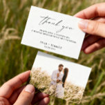 Simple Classic Wedding Photo Thank You Cards<br><div class="desc">Classic simple wedding thank you cards,  that you can easily personalise with your photo,  names,  wedding date,  and custom message.</div>
