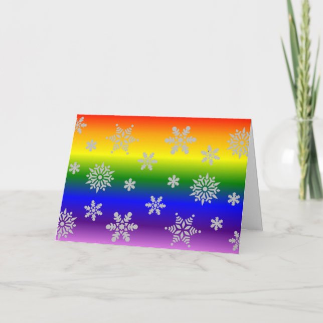 Simple Classy and Elegant Gay Christmas Card (Front)