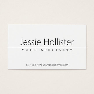 Simple Classy Black Text on White