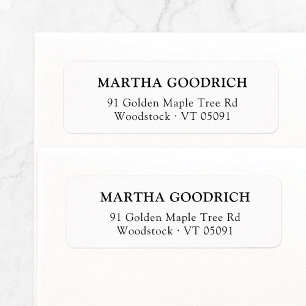 Simple Classy Elegant 11   Return Address 