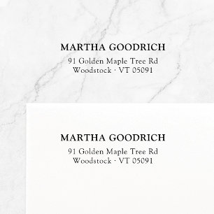 Simple Classy Elegant 12 Return Address Self-inking Stamp