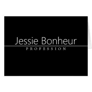 Simple Classy White Text on Black