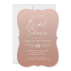 Simple Clay Terracotta & Blush Ombre Bridal Shower