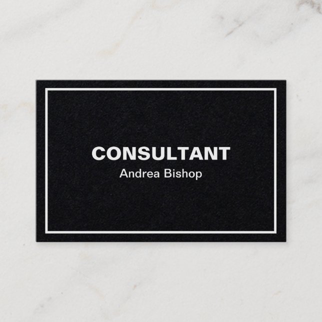 Simple Clean Frame Classic Business Card (Front)