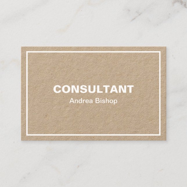 Simple Clean Frame Classic Business Card (Front)