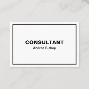 Simple Clean Frame Classic Business Card