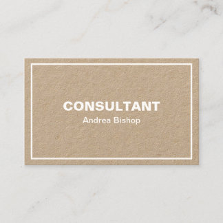 Simple Clean Frame Classic Business Card