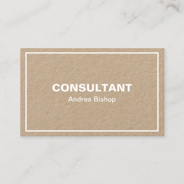 Simple Clean Frame Classic Business Card (Front)