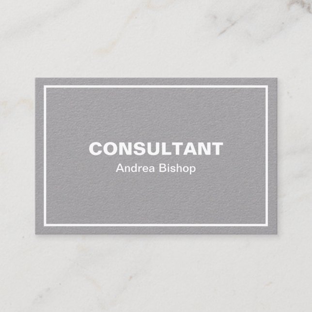 Simple Clean Frame Classic Business Card (Front)